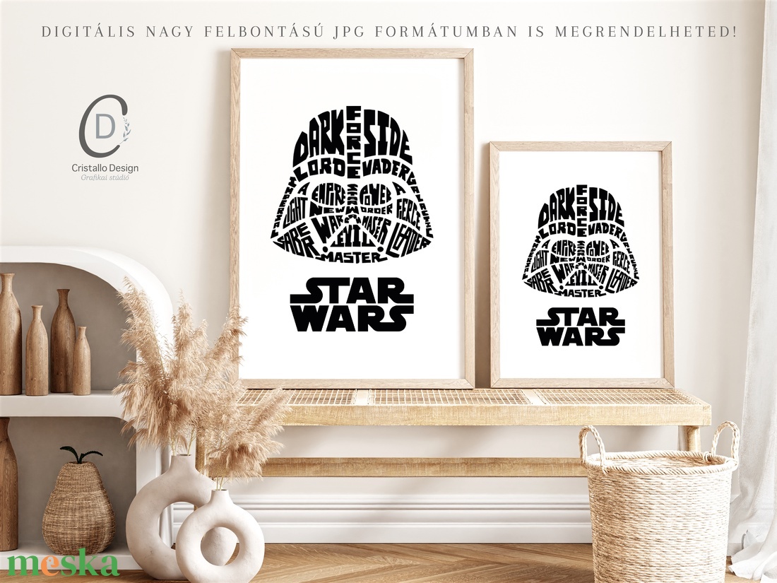 Darth Vader poszter, Star Wars kép, vászonkép, dekoráció - otthon & életmód - dekoráció - kép & falikép - poszter - Meska.hu