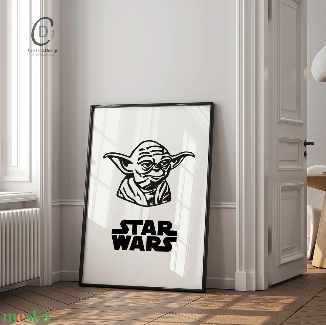 Yoda poszter, Star Wars kép, vászonkép, dekoráció - otthon & életmód - dekoráció - kép & falikép - poszter - Meska.hu