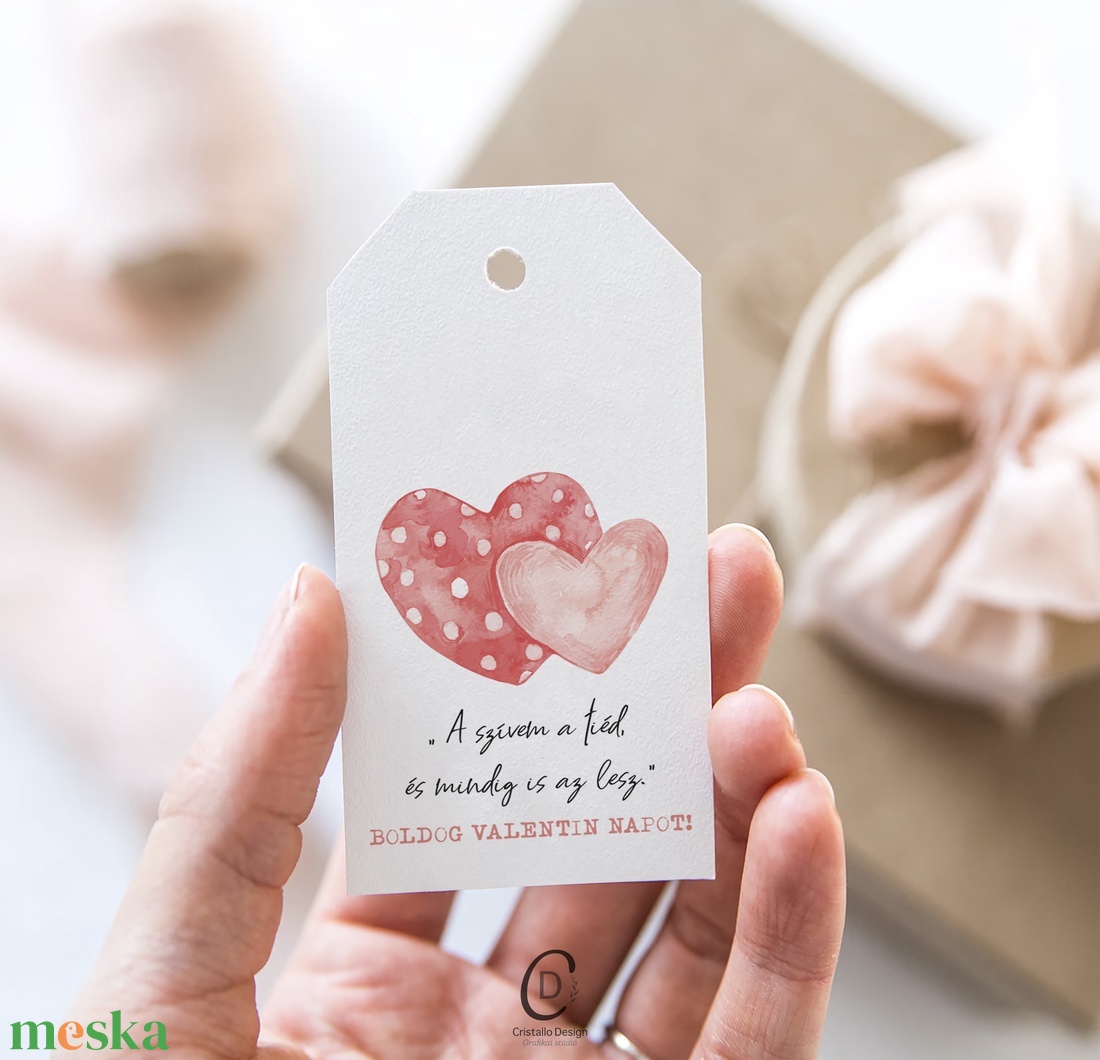 Valentin napi idézetes ajándékkísérő, szívecskés ajándékátadó kártya szett 4 db - otthon & életmód - papír, írószer - ajándékozás kellékei - ajándékkísérő - Meska.hu