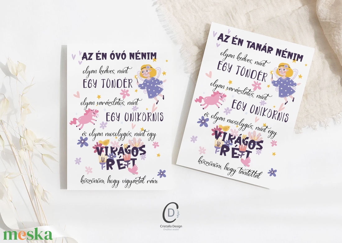 Köszönőajándék óvónéniknek, dadusoknak, ballagásra búcsúajándék, ajándékkísérő - otthon & életmód - papír, írószer - ajándékozás kellékei - ajándékkísérő - Meska.hu