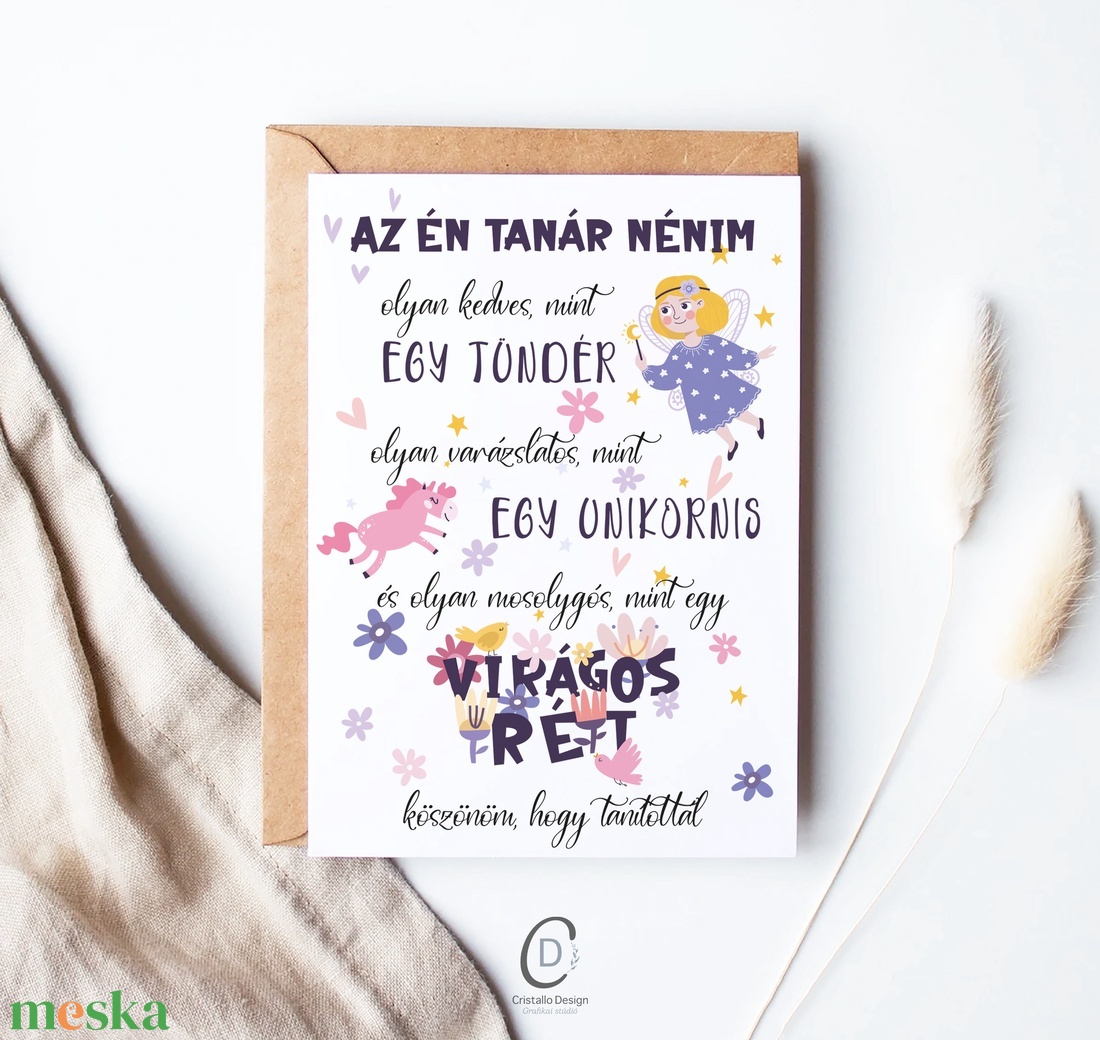 Köszönőajándék óvónéniknek, dadusoknak, ballagásra búcsúajándék, ajándékkísérő - otthon & életmód - papír, írószer - ajándékozás kellékei - ajándékkísérő - Meska.hu