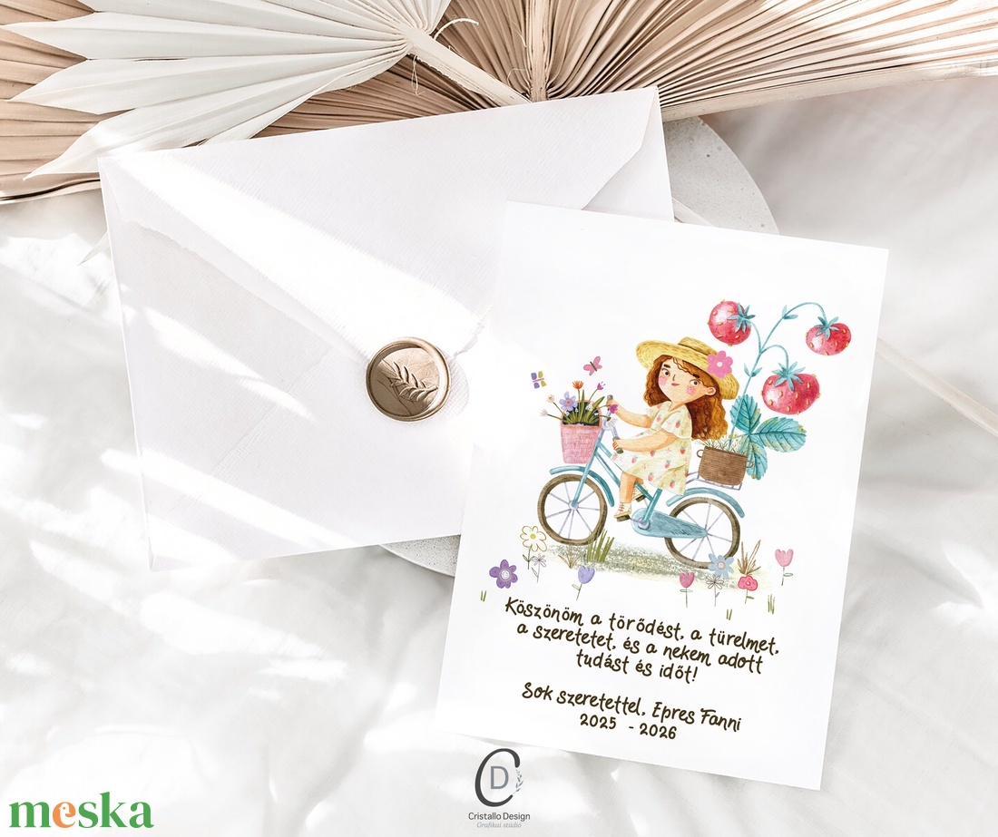 Köszönőajándék óvó néniknek, dadusoknak, ballagásra búcsúajándék, ajándékkísérő - otthon & életmód - papír, írószer - ajándékozás kellékei - ajándékkísérő - Meska.hu