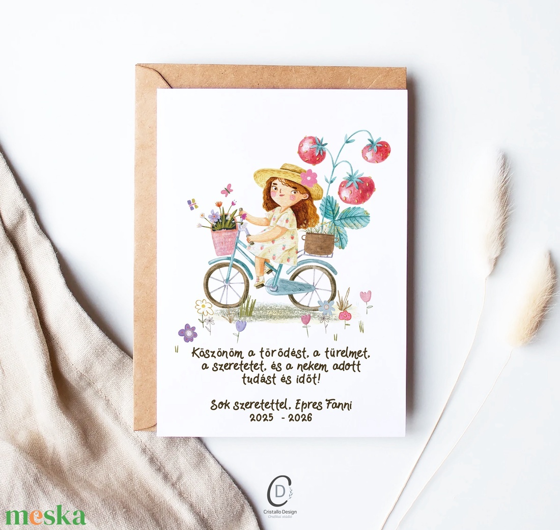 Köszönőajándék óvó néniknek, dadusoknak, ballagásra búcsúajándék, ajándékkísérő - otthon & életmód - papír, írószer - ajándékozás kellékei - ajándékkísérő - Meska.hu