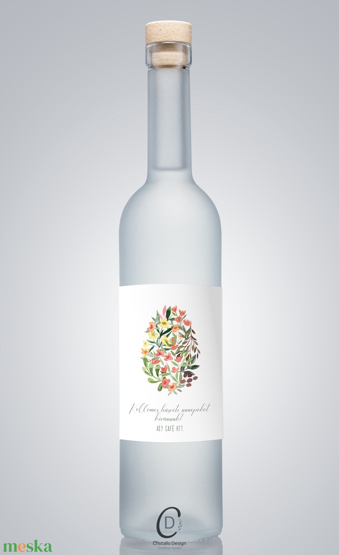 Húsvéti borospalack címke, pálinkás címke, ajándékátadó, egyedi italos üveg matrica - ünnepi díszek, dekorációk - húsvéti díszek és dekorációk - húsvéti matrica - Meska.hu