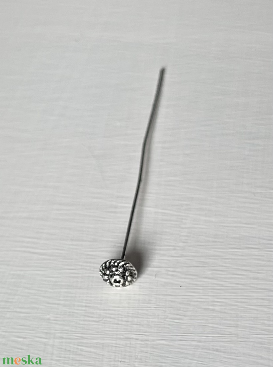 Kiárusítás, szerelőpálca ezüst színben - kellékek & szerszámok - ékszerkellék - fülbevaló alap - Meska.hu