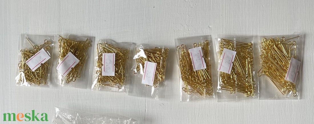 Kiárusítás, szerelőpálca arany és rosegold színben - kellékek & szerszámok - ékszerkellék - fülbevaló alap - Meska.hu