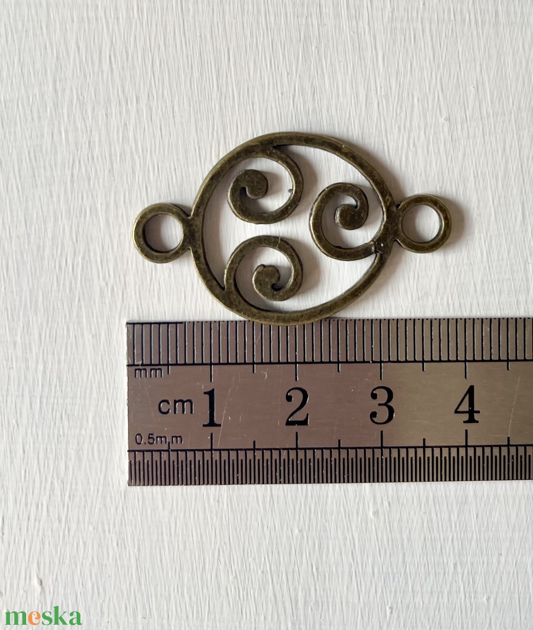 Kiárusítás, réz színű kör alakú, fém medál  - kellékek & szerszámok - ékszerkellék - charmok - Meska.hu