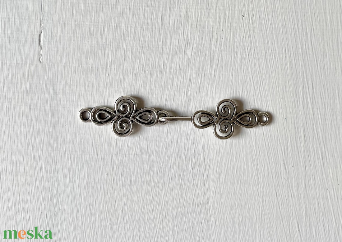 Kiárusítás, ezüst színű ékszerkapocs - kellékek & szerszámok - ékszerkellék - nyaklánc kapocs - Meska.hu