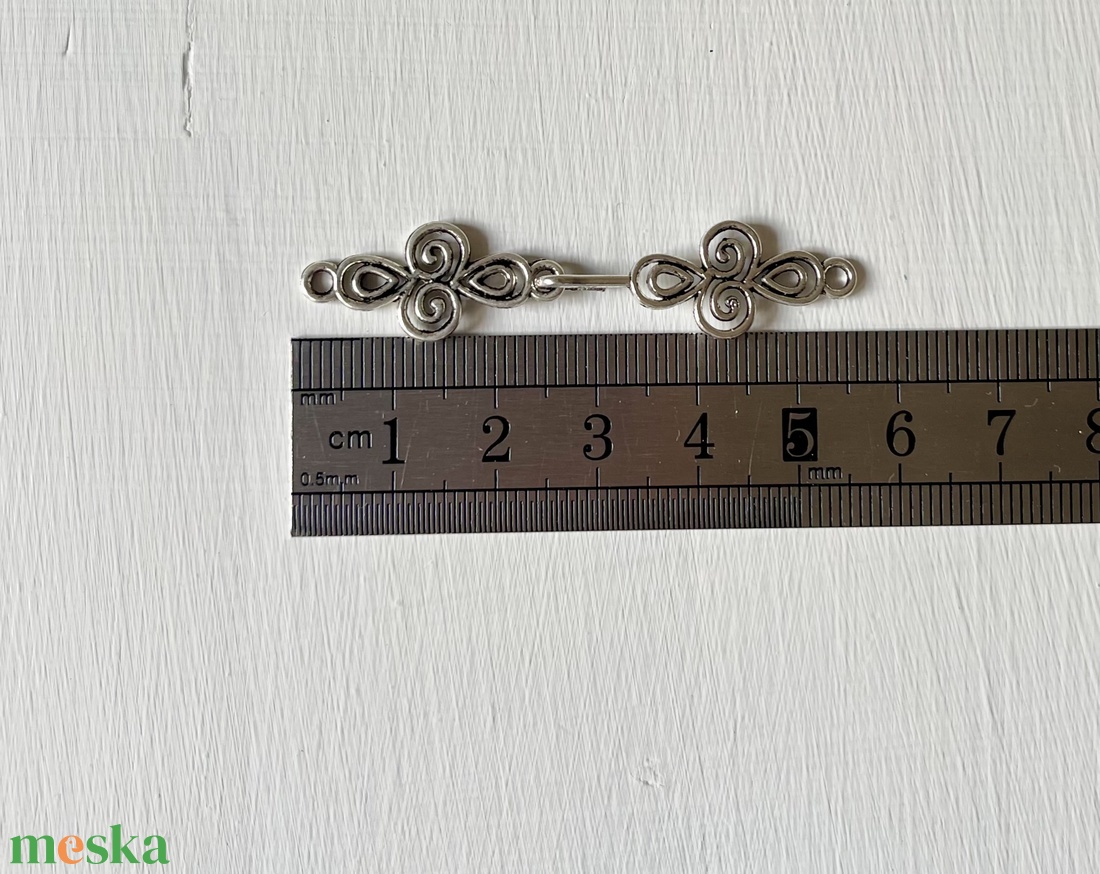Kiárusítás, ezüst színű ékszerkapocs - kellékek & szerszámok - ékszerkellék - nyaklánc kapocs - Meska.hu