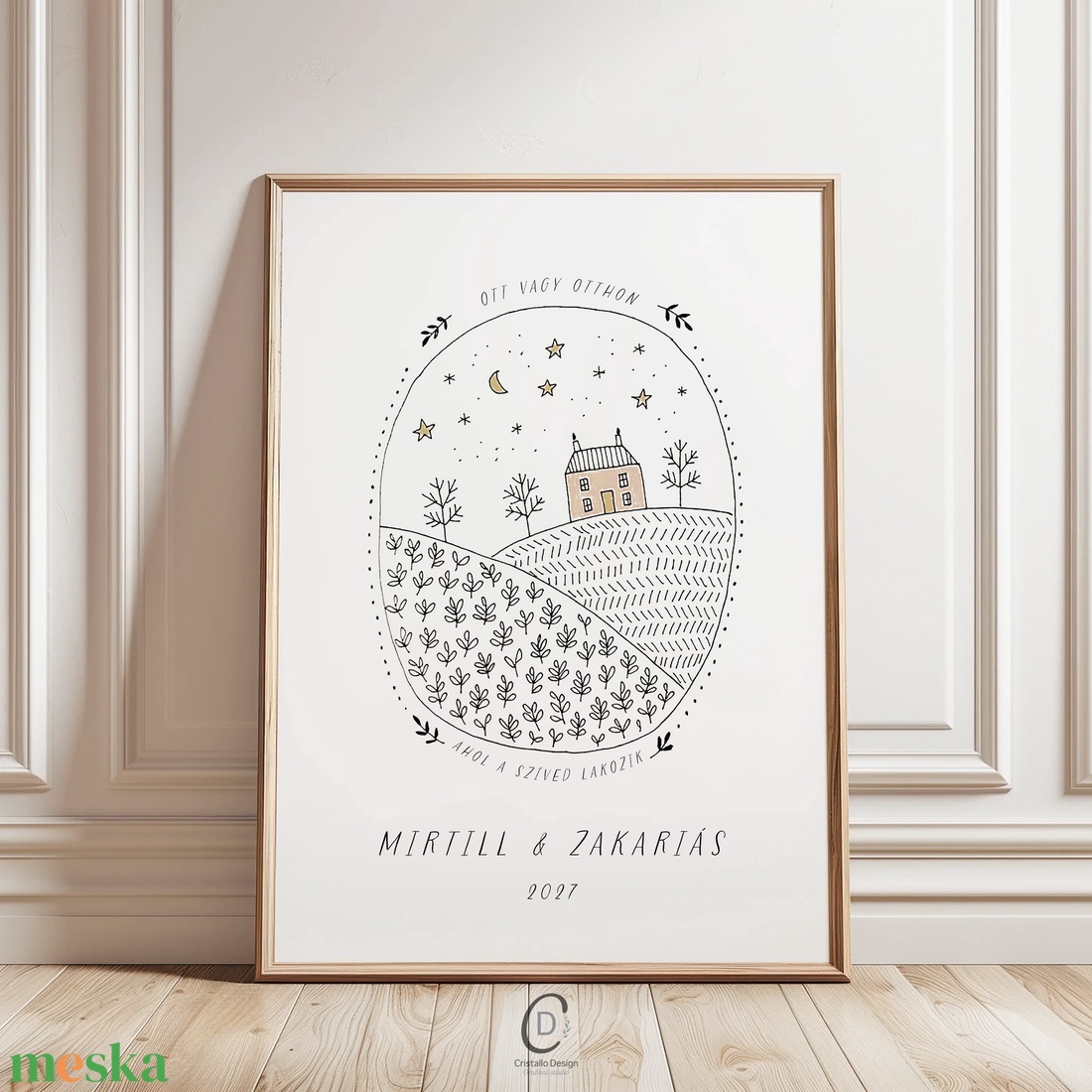 Személyre szóló házavató, lakásavató kép, nászajándék, névre szoló páros ajándék, évforduló - otthon & életmód - dekoráció - kép & falikép - poszter - Meska.hu