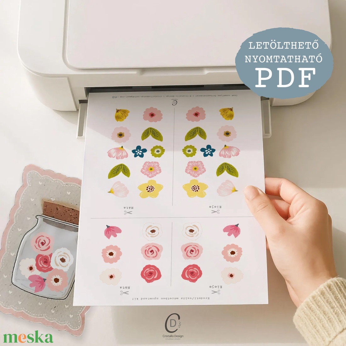 Anyák napi csináld magad képeslap, befőttes üveg ajándékkísérő, letölthető, digitális, nyomtatható - otthon & életmód - papír, írószer - ajándékozás kellékei - képeslap, üdvözlőlap - Meska.hu