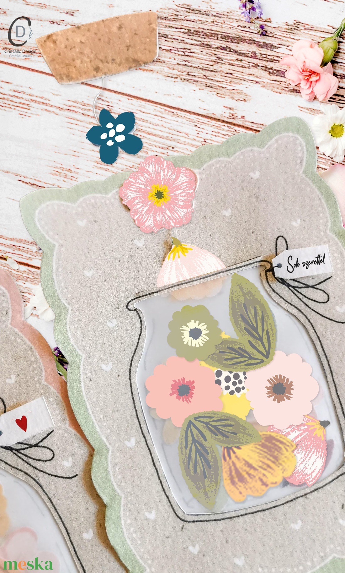 Anyák napi csináld magad képeslap, befőttes üveg ajándékkísérő, letölthető, digitális, nyomtatható - otthon & életmód - papír, írószer - ajándékozás kellékei - képeslap, üdvözlőlap - Meska.hu