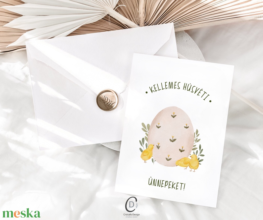 Húsvéti képeslap, nyuszis üdvözlőlapok, tavaszi ajándékkísérő szett 3 db - ünnepi díszek, dekorációk - húsvéti díszek és dekorációk - húsvéti képeslapok - Meska.hu