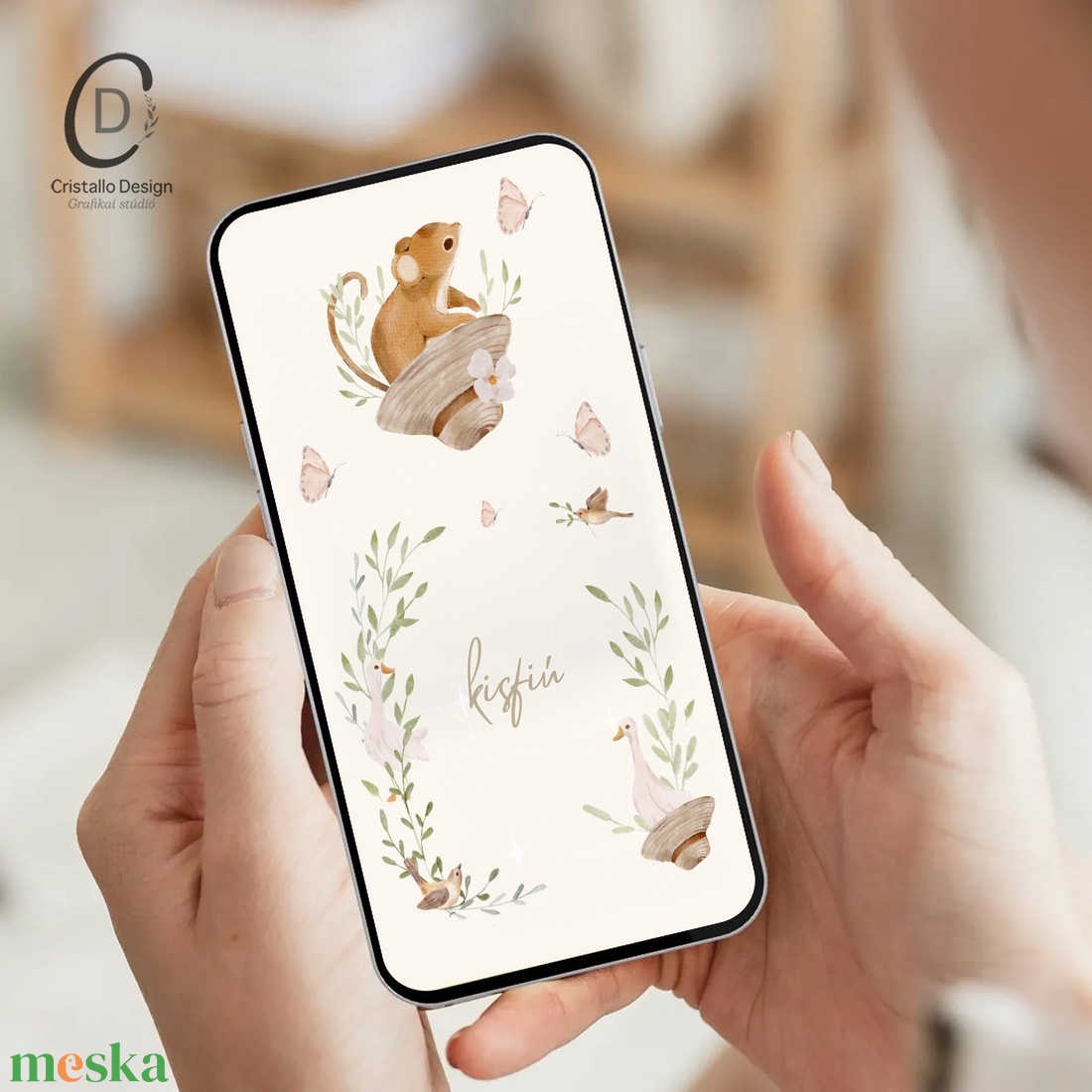 Animált bababejelentő videó a mobilodra, digitálisan küldhető képeslap - baba - mama - babaemlékek - bababejelentők - Meska.hu