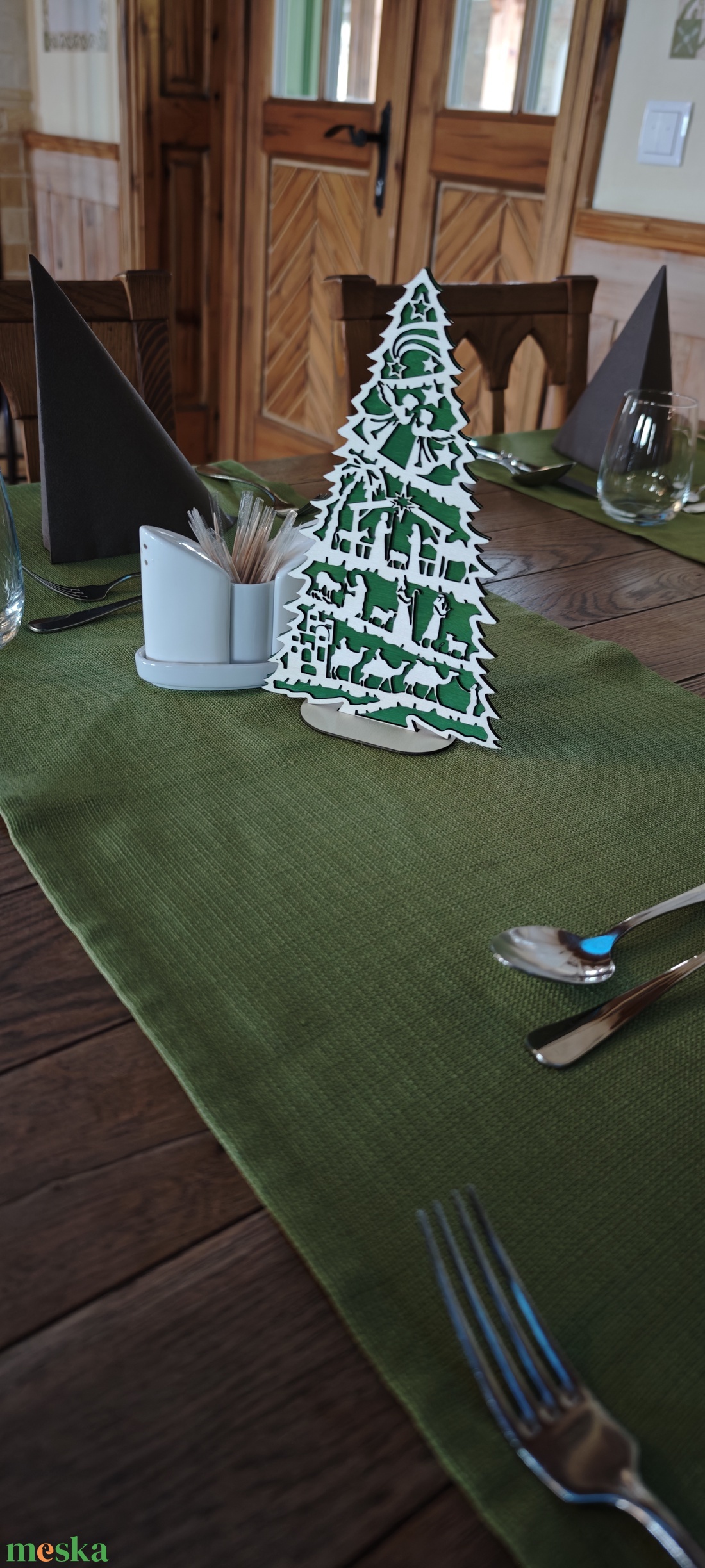 Karácsonyi asztali dekoráció  - karácsony - karácsonyi lakásdekoráció - karácsonyi lakásdíszek - Meska.hu