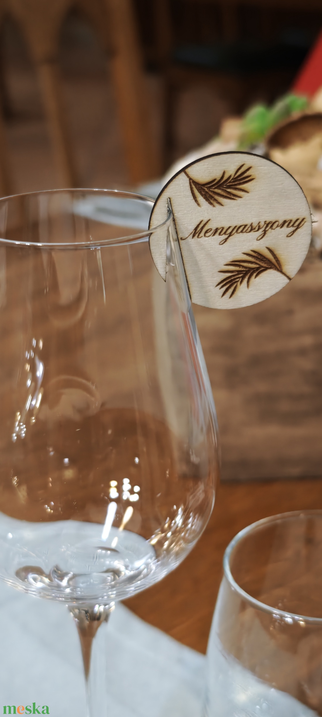 Egyedi pohár jelölő/esküvői névtábla  - esküvő - dekoráció - tábla & jelzés - Meska.hu