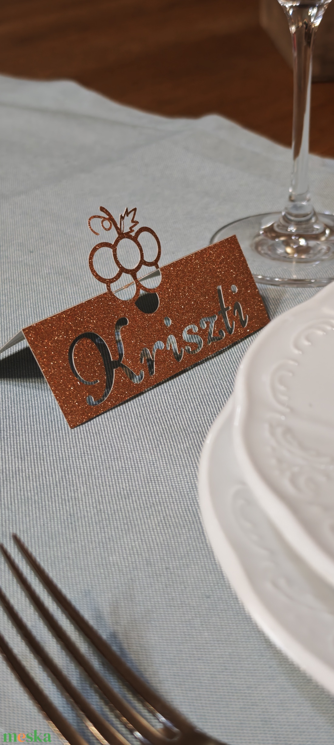 Egyedi névtábla esküvőre  - esküvő - dekoráció - tábla & jelzés - Meska.hu