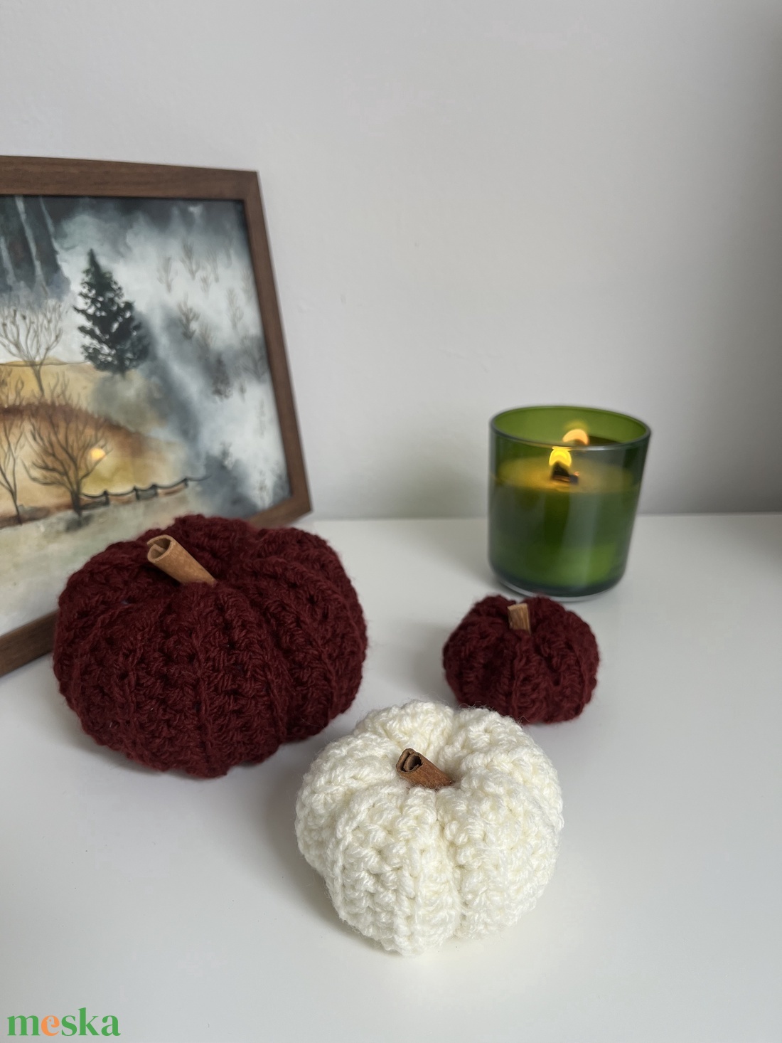 Horgolt tökök - otthon & életmód - dekoráció - halloween - halloweeni dekoráció - Meska.hu