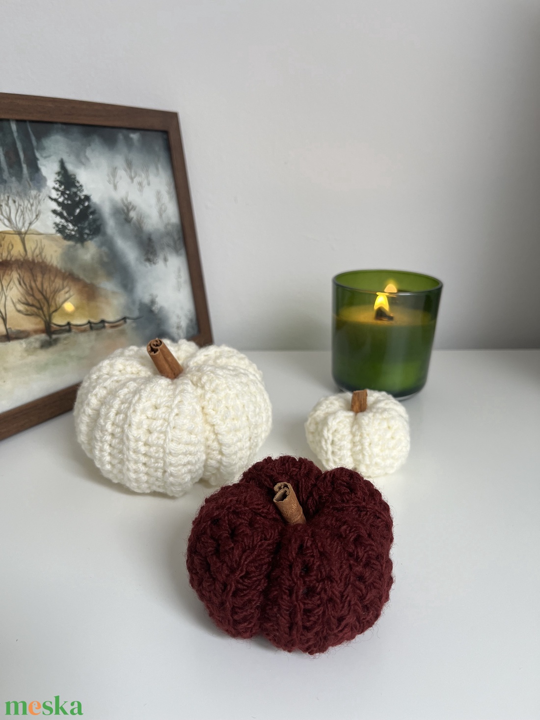 Horgolt tökök - otthon & életmód - dekoráció - halloween - halloweeni dekoráció - Meska.hu