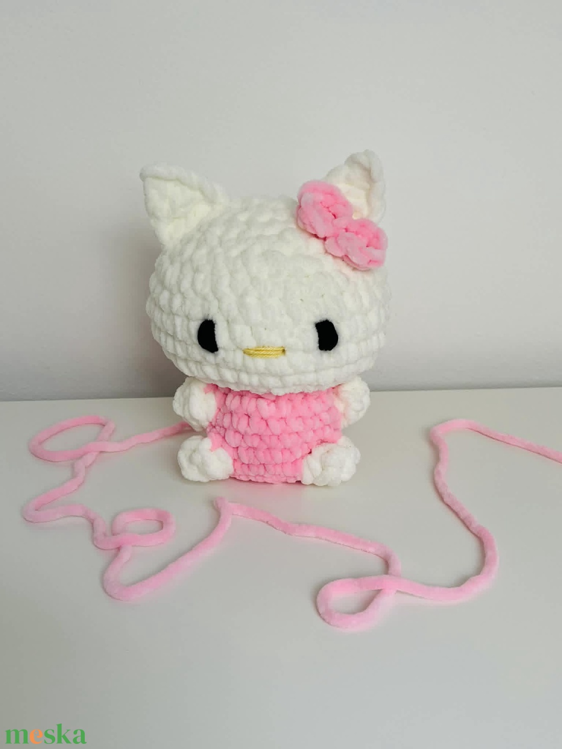 Horgolt Hello Kitty - játék & sport - plüssállat & játékfigura - plüss mesefigurák - Meska.hu