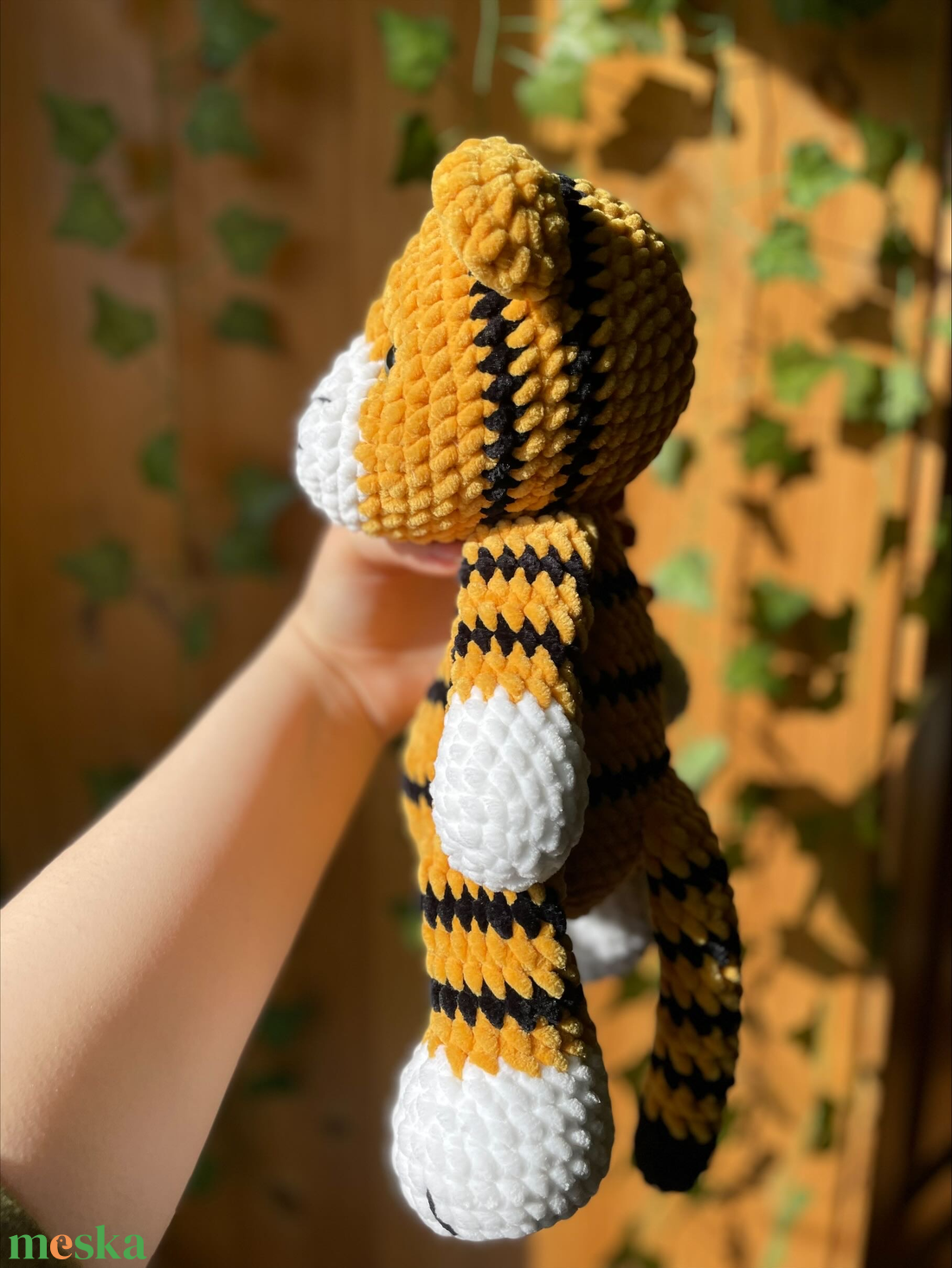 Horgolt plüss tigris - játék & sport - plüssállat & játékfigura - más figura - Meska.hu