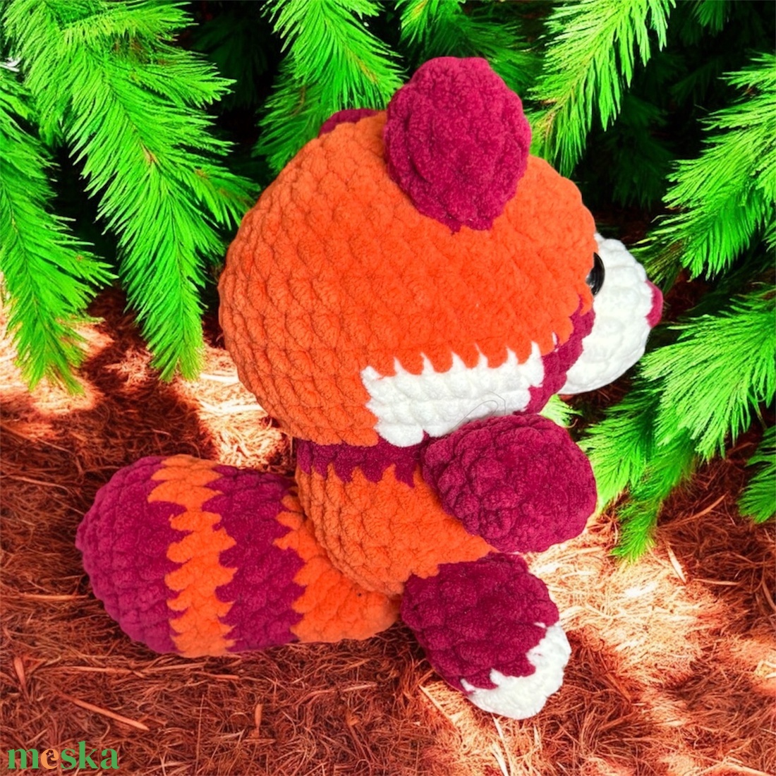 Horgolt vörös panda (amigurumi) - játék & sport - plüssállat & játékfigura - más figura - Meska.hu Horgolt vörös panda (amigurumi) - játék & sport - plüssállat & játékfigura - más figura - Meska.hu