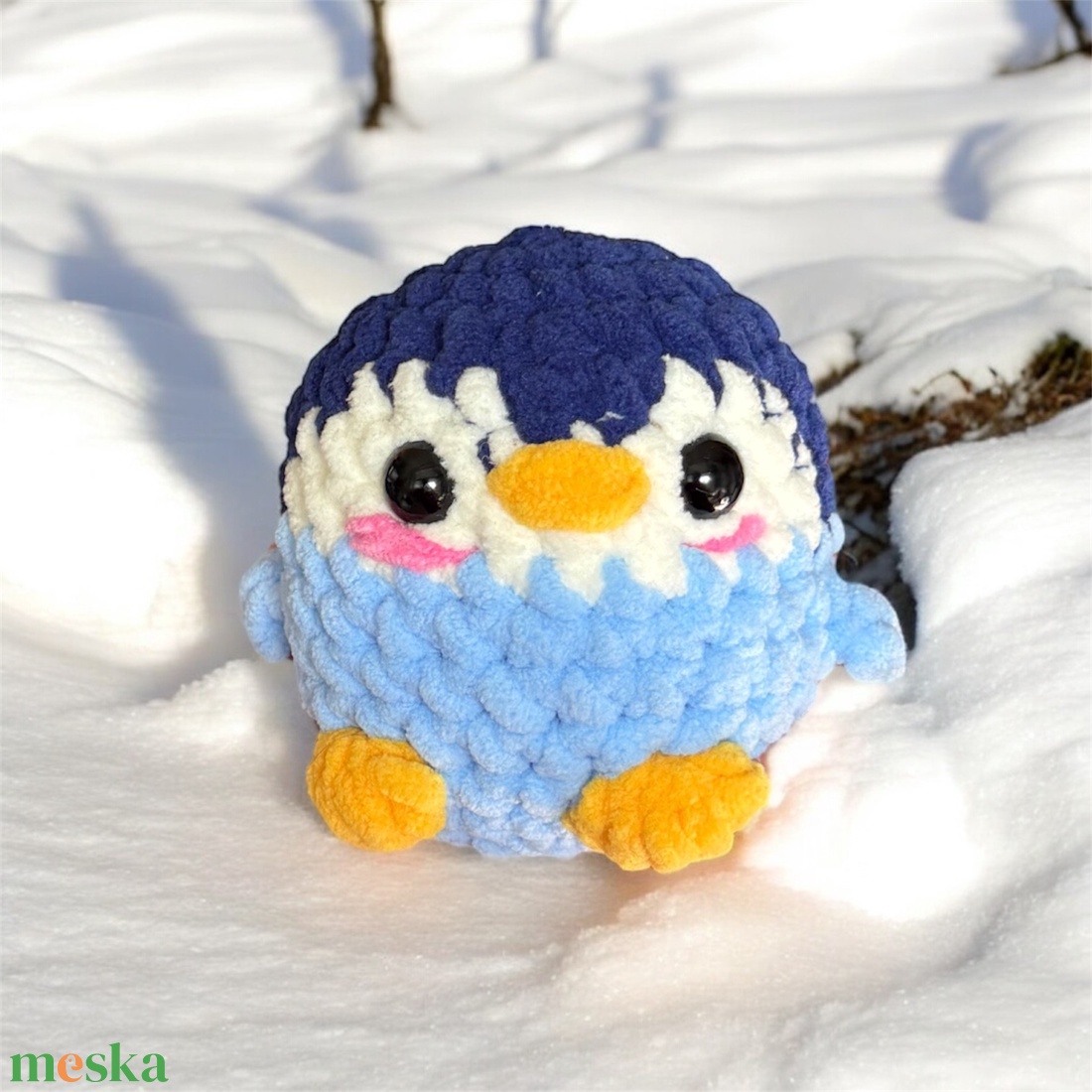 Horgolt mini pingvin (amigurumi) - játék & sport - plüssállat & játékfigura - más figura - Meska.hu