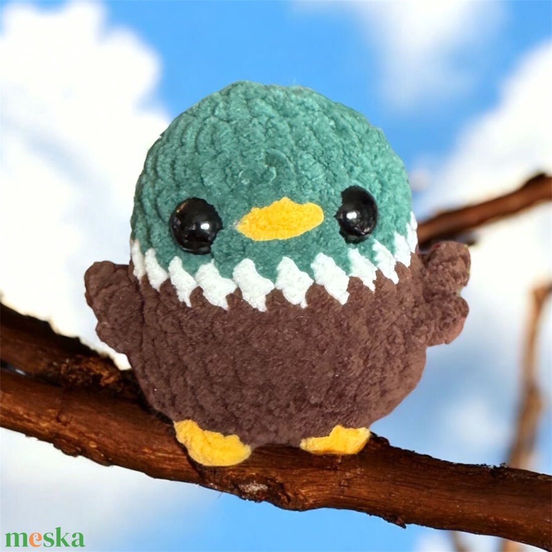 Horgolt mini réce (amigurumi) - játék & sport - plüssállat & játékfigura - más figura - Meska.hu