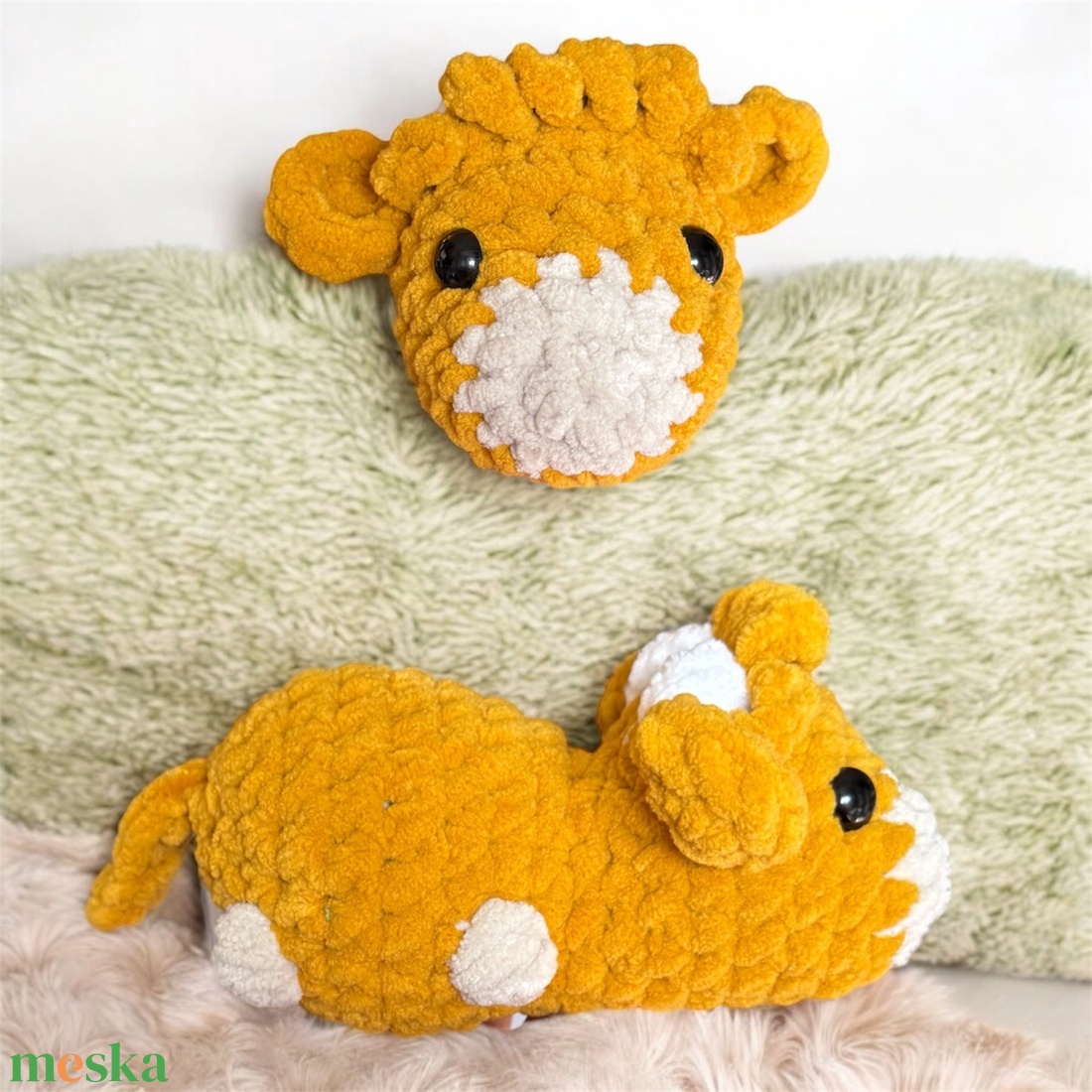 Horgolt highland tehén (amigurumi) - játék & sport - plüssállat & játékfigura - más figura - Meska.hu