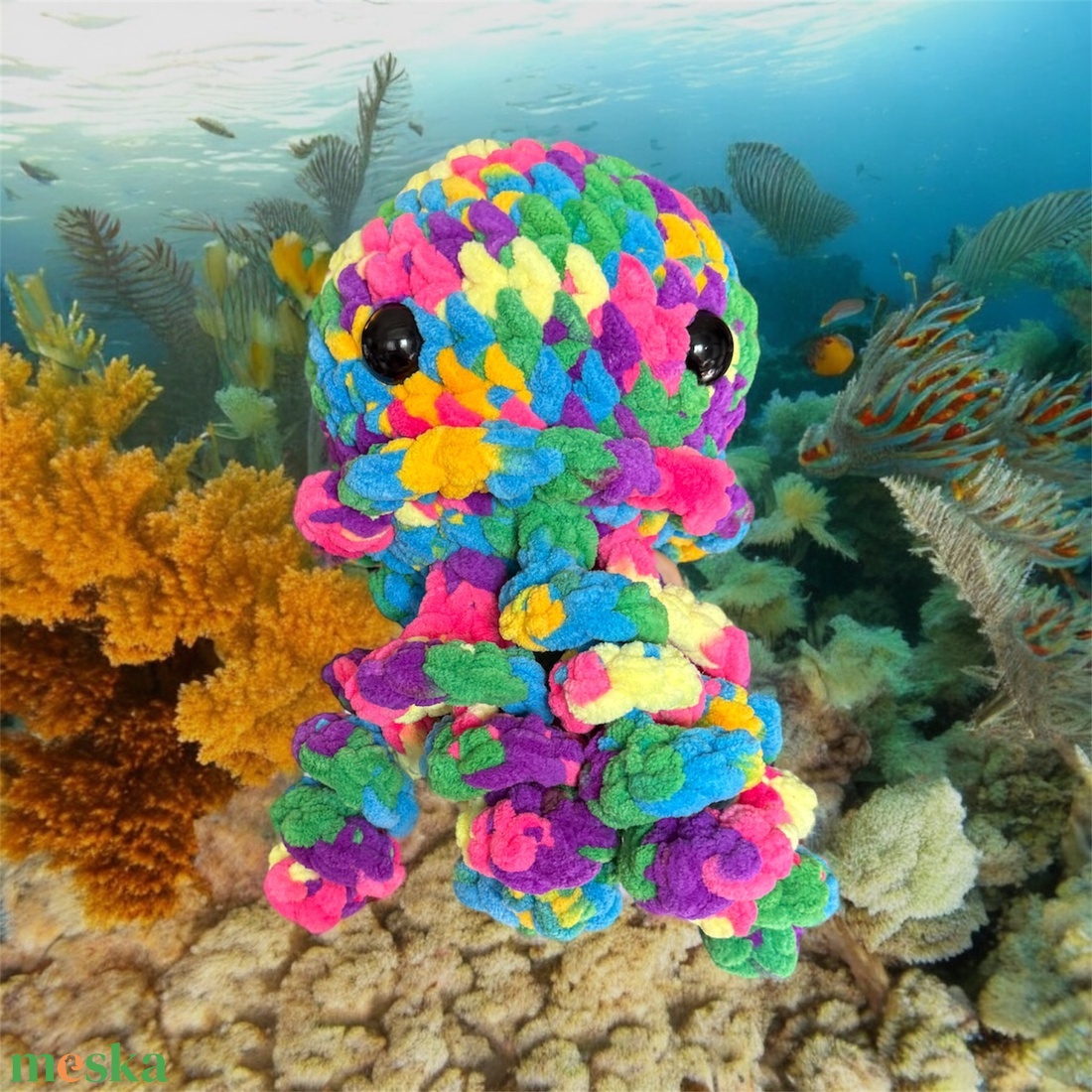 Horgolt medúza (amigurumi) - játék & sport - plüssállat & játékfigura - más figura - Meska.hu