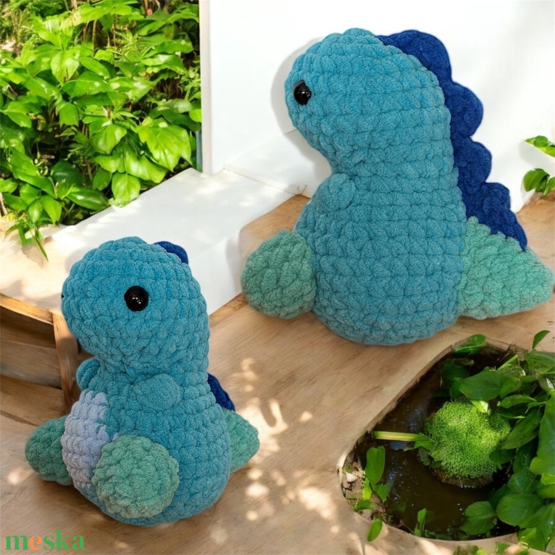 Horgolt dínó (amigurumi) - játék & sport - plüssállat & játékfigura - plüss dínók - Meska.hu Horgolt dínó (amigurumi) - játék & sport - plüssállat & játékfigura - plüss dínók - Meska.hu