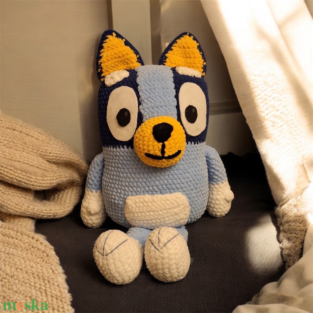 Horgolt Bluey kutyus (amigurumi) - játék & sport - plüssállat & játékfigura - kutya - Meska.hu Horgolt Bluey kutyus (amigurumi) - játék & sport - plüssállat & játékfigura - kutya - Meska.hu