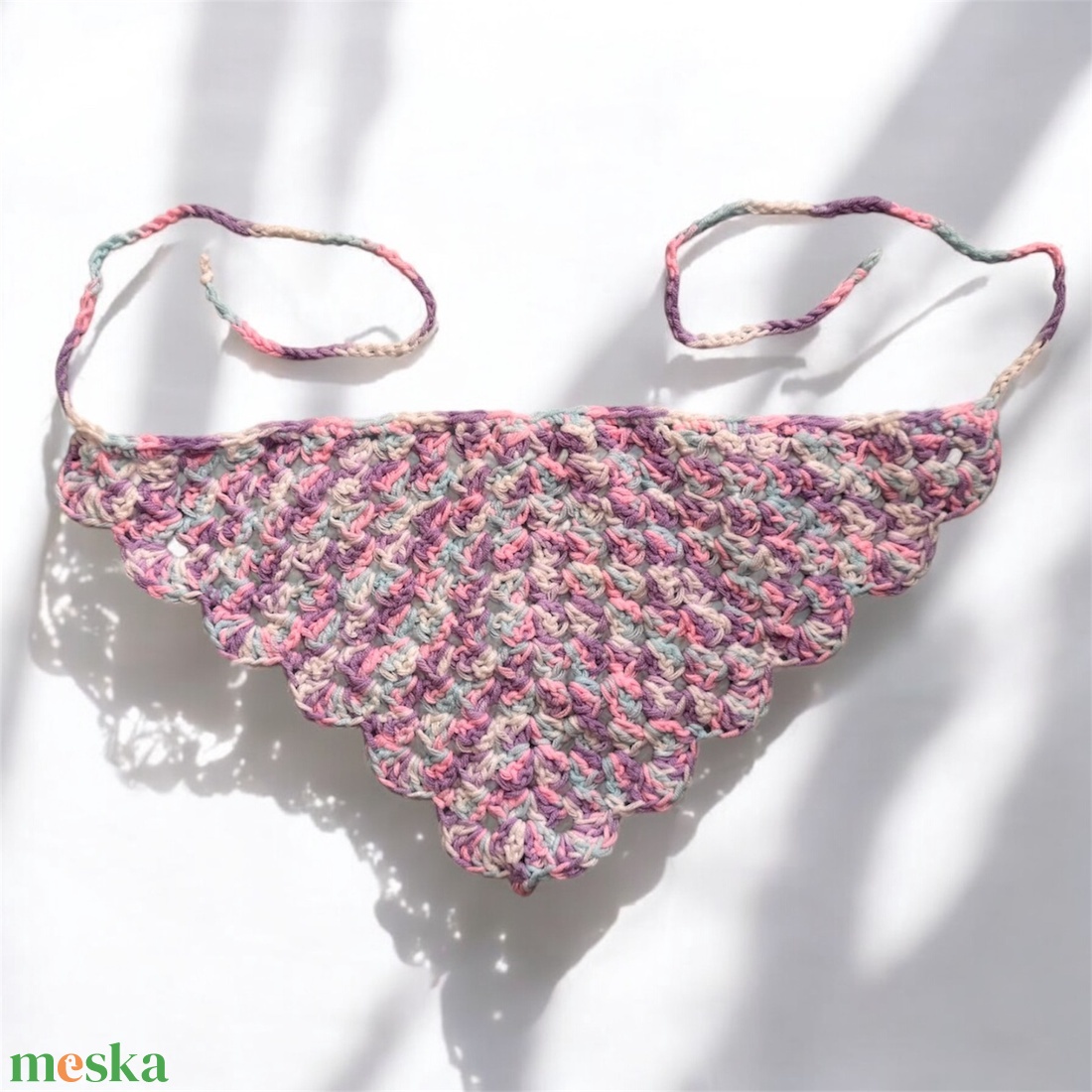 Pasztell Akril Bandana  Hajkendő - ruha & divat - sál, sapka, kendő - kendő - Meska.hu