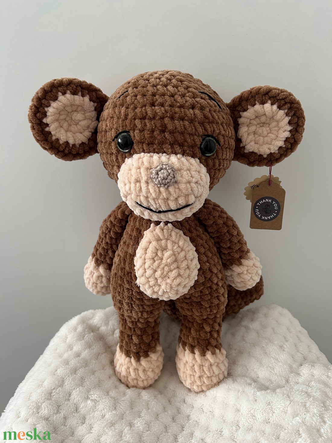 Horgolt majom - játék & sport - plüssállat & játékfigura - majom - Meska.hu