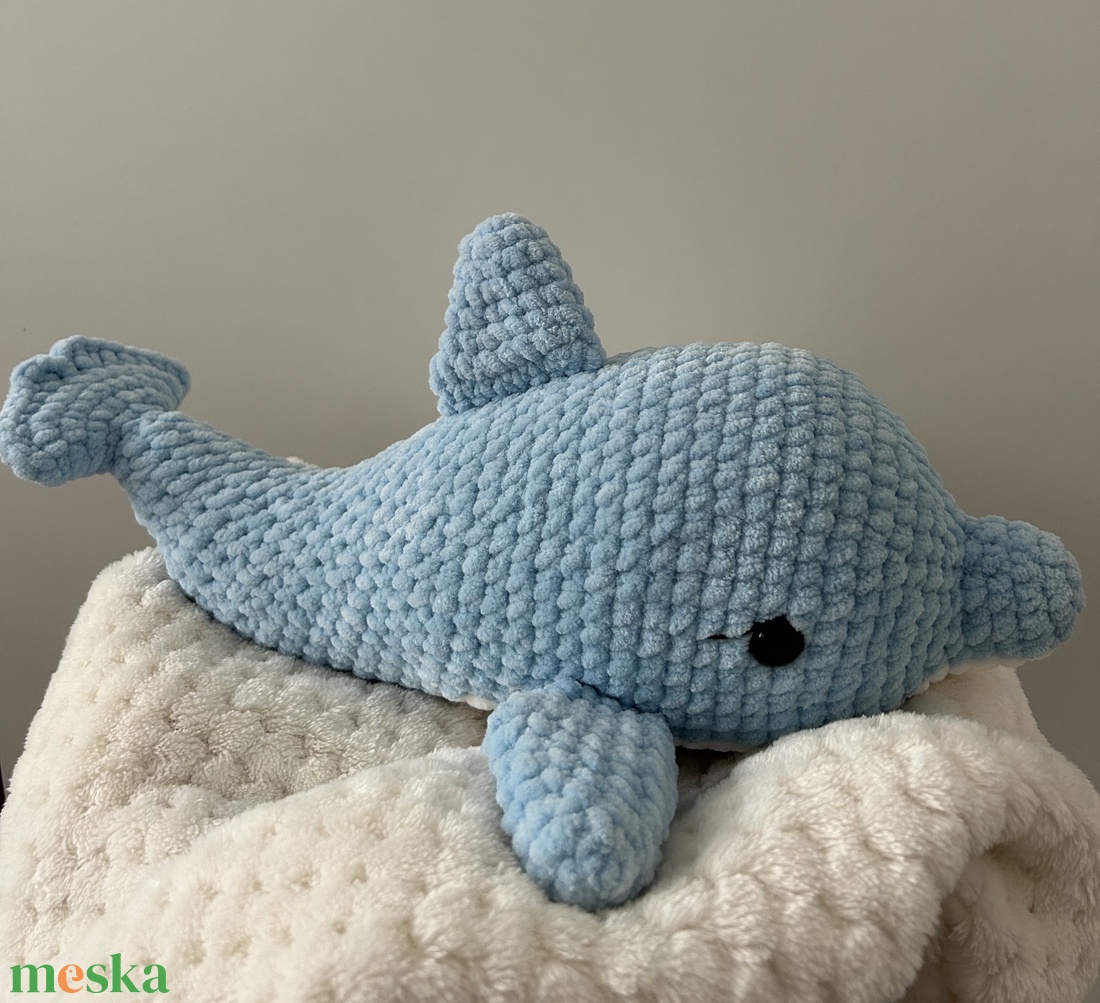 Horgolt delfin - játék & sport - plüssállat & játékfigura - más figura - Meska.hu