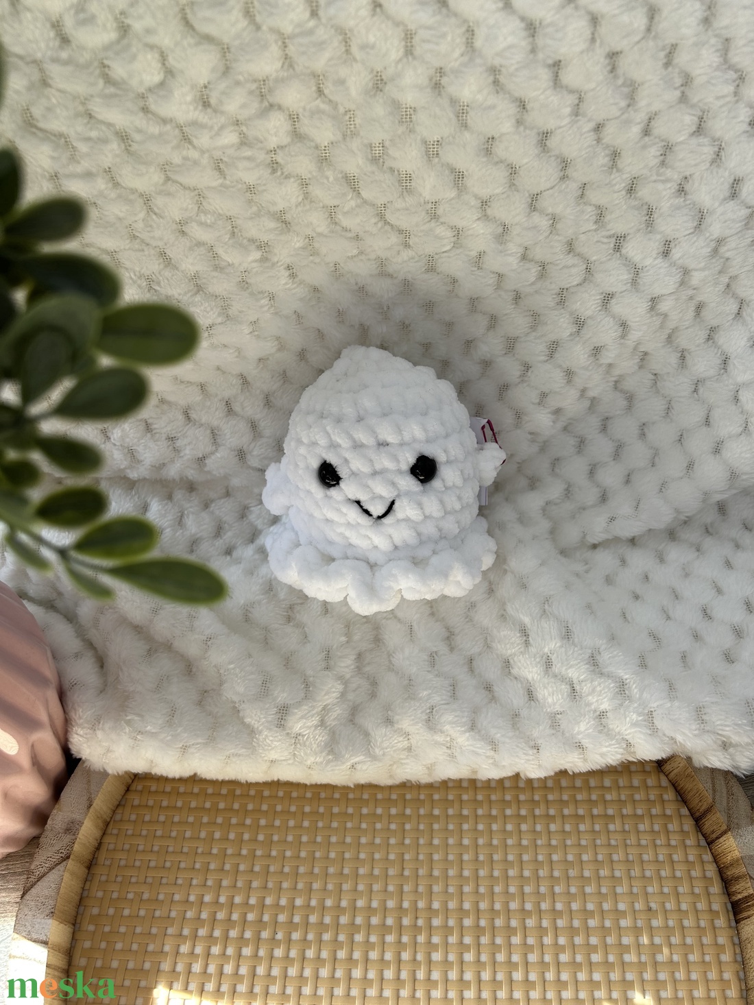 Horgolt szellem - játék & sport - plüssállat & játékfigura - más figura - Meska.hu