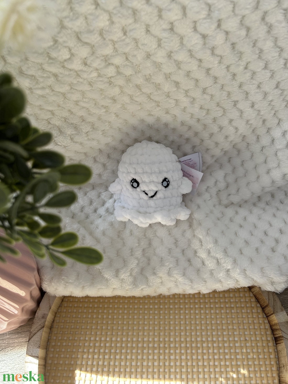 Horgolt szellem - játék & sport - plüssállat & játékfigura - más figura - Meska.hu