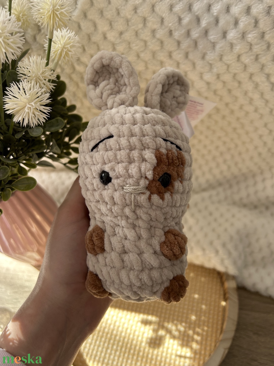 Horgolt kisnyuszi - játék & sport - plüssállat & játékfigura - nyuszi - Meska.hu