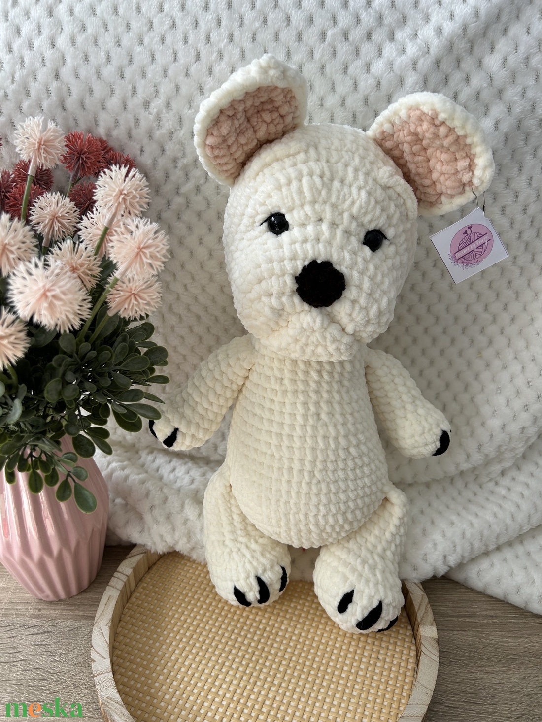 Horgolt kutyus (Francia bulldog) - játék & sport - plüssállat & játékfigura - kutya - Meska.hu