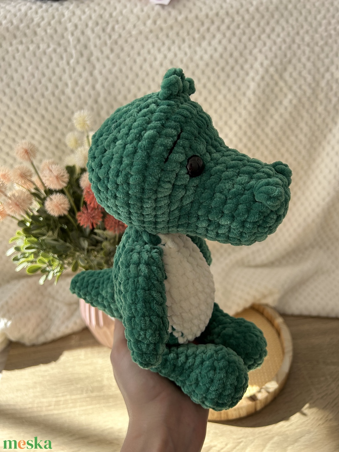 Horgolt krokodil  - játék & sport - plüssállat & játékfigura - plüss dínók - Meska.hu