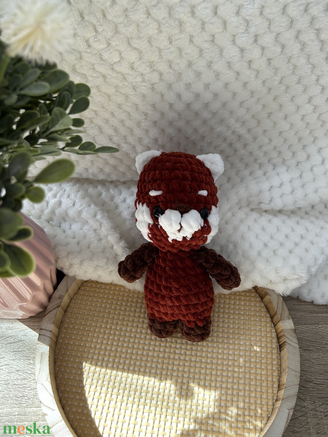 Horgolt vöröspanda - játék & sport - plüssállat & játékfigura - más figura - Meska.hu