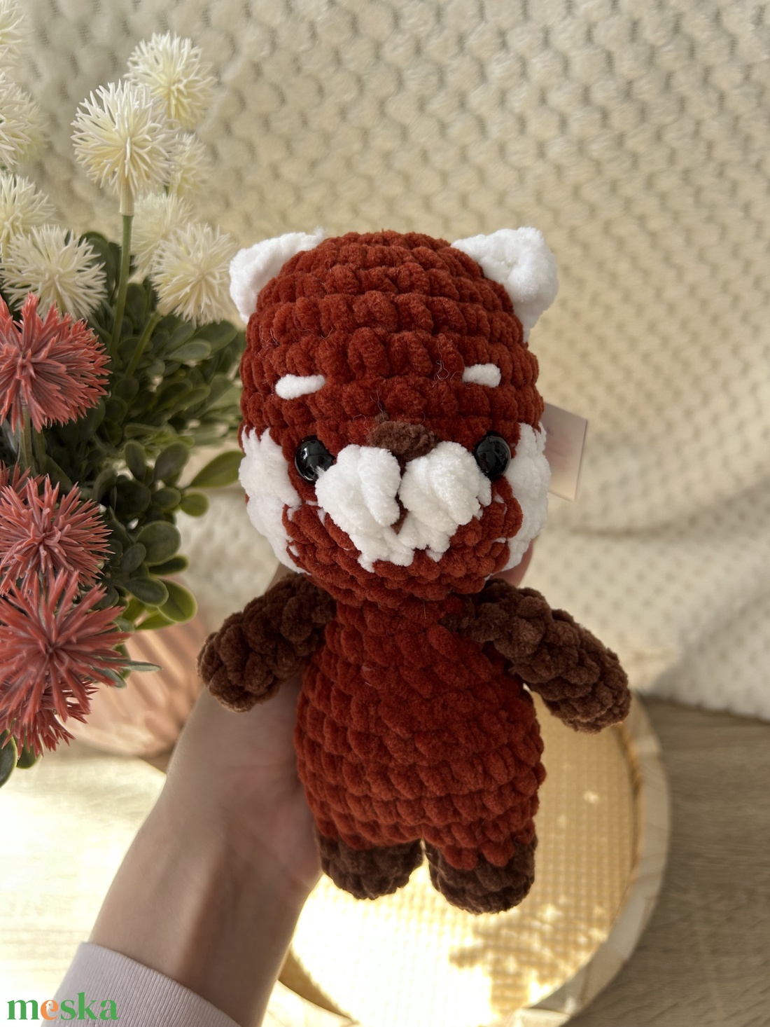 Horgolt vöröspanda - játék & sport - plüssállat & játékfigura - más figura - Meska.hu