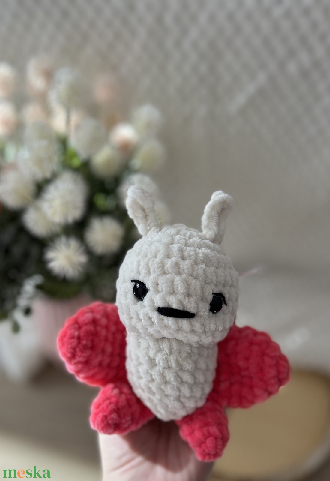 Horgolt pillangó ( sötétrózsaszín) - játék & sport - plüssállat & játékfigura - pillangó - Meska.hu