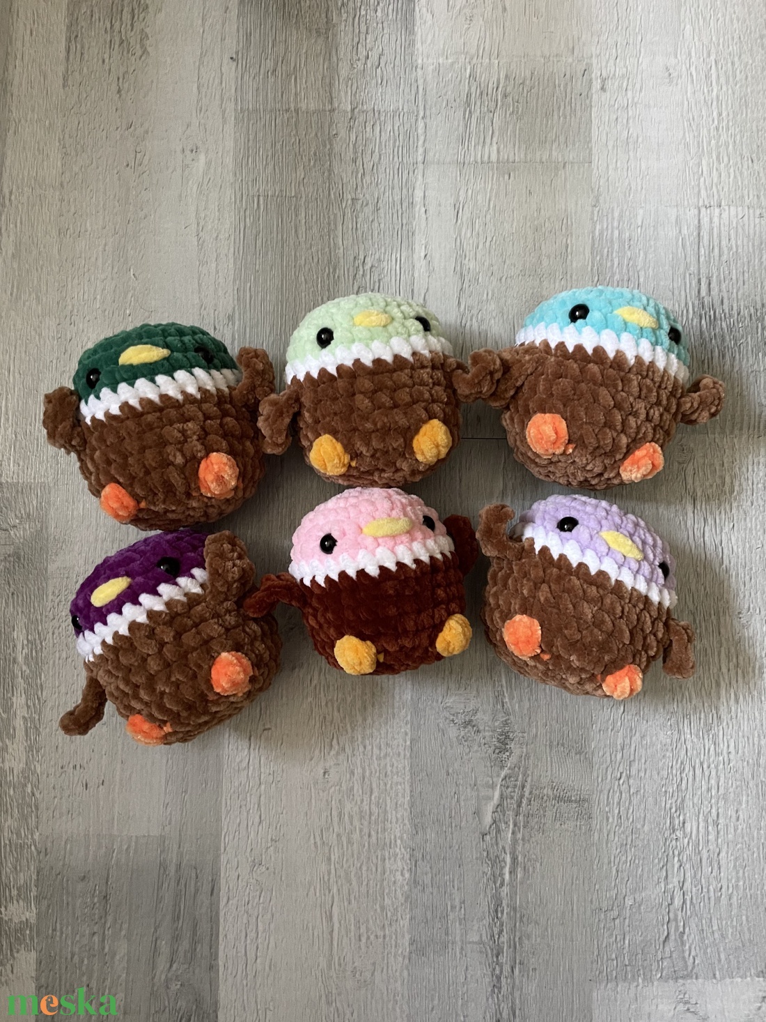 Horgolt plüss mini vadkacsa - játék & sport - plüssállat & játékfigura - más figura - Meska.hu Horgolt plüss mini vadkacsa - játék & sport - plüssállat & játékfigura - más figura - Meska.hu