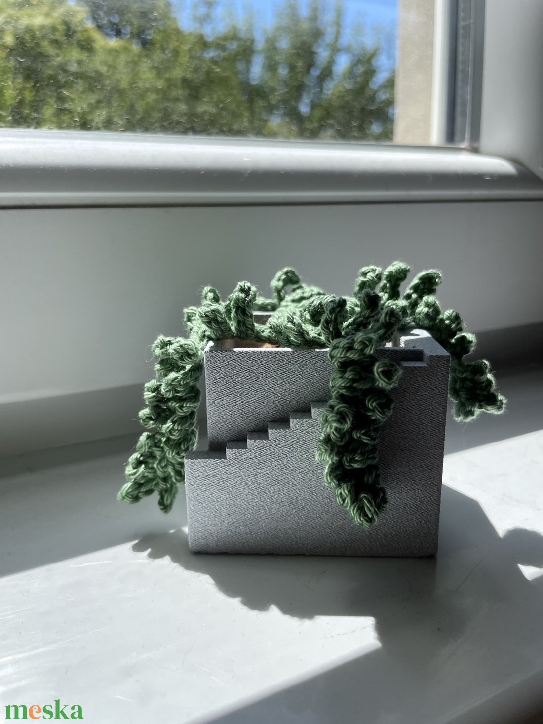 3D nyomtatott mini cserép mini horgolt páfránnyal - otthon & életmód - dekoráció - asztal és polc dekoráció - asztaldísz - Meska.hu 3D nyomtatott mini cserép mini horgolt páfránnyal - otthon & életmód - dekoráció - asztal és polc dekoráció - asztaldísz - Meska.hu