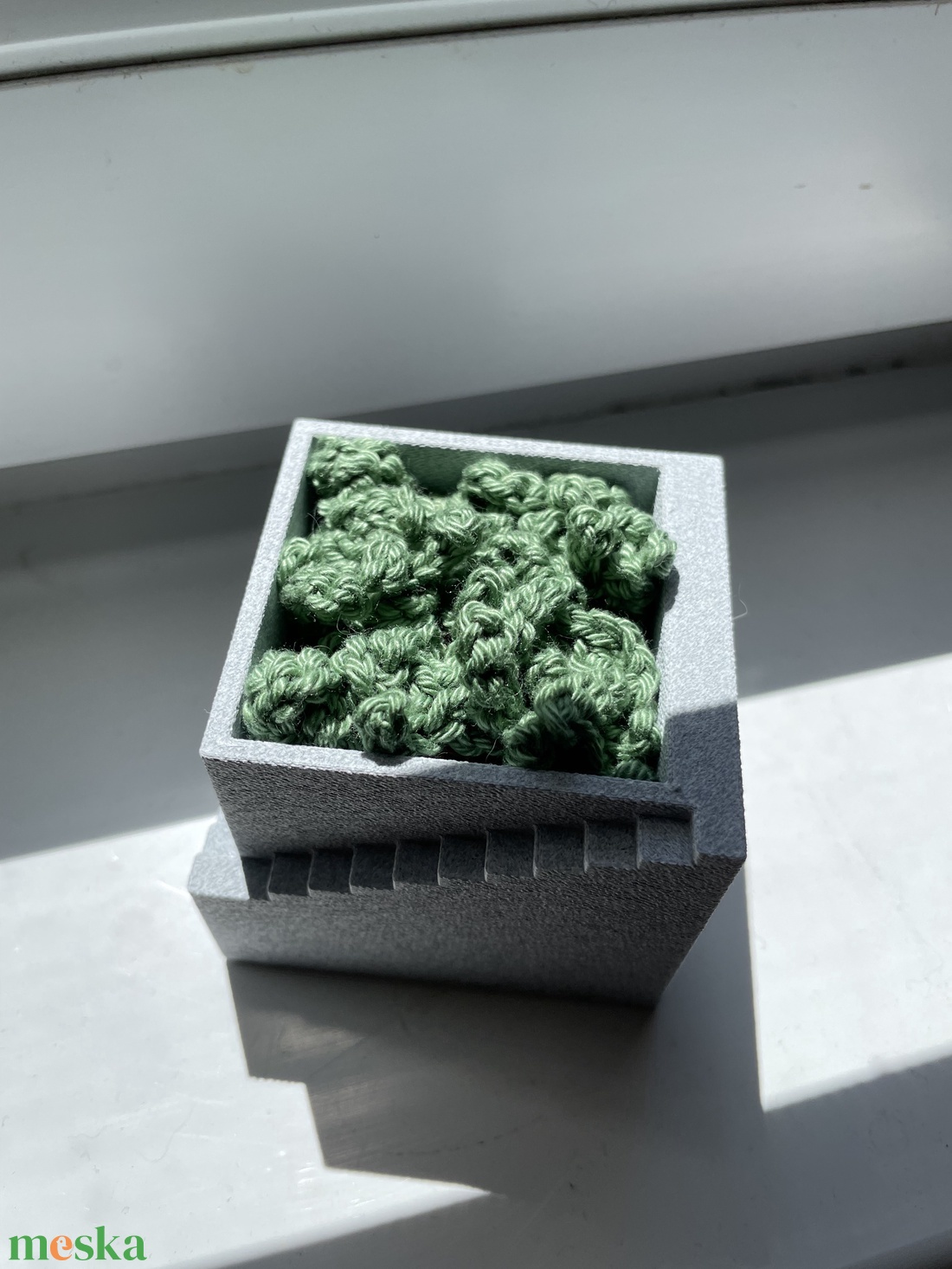 3D nyomtatott mini cserép mini horgolt páfránnyal - otthon & életmód - dekoráció - asztal és polc dekoráció - asztaldísz - Meska.hu 3D nyomtatott mini cserép mini horgolt páfránnyal - otthon & életmód - dekoráció - asztal és polc dekoráció - asztaldísz - Meska.hu