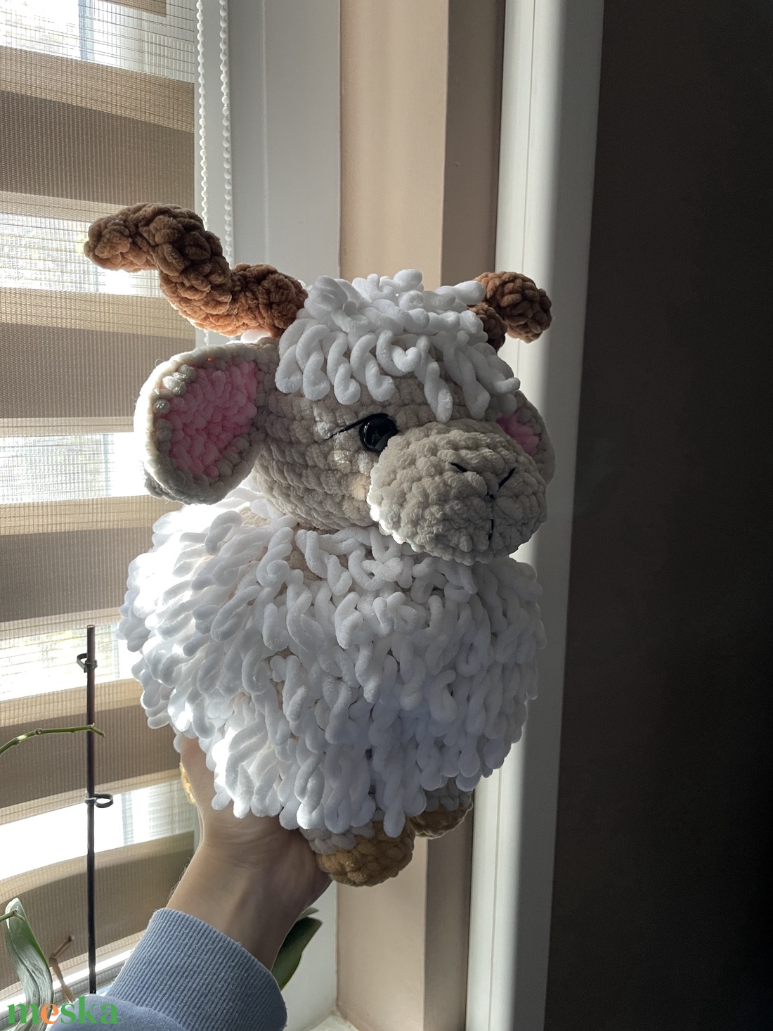 Horgolt plüss bárány - játék & sport - plüssállat & játékfigura - más figura - Meska.hu