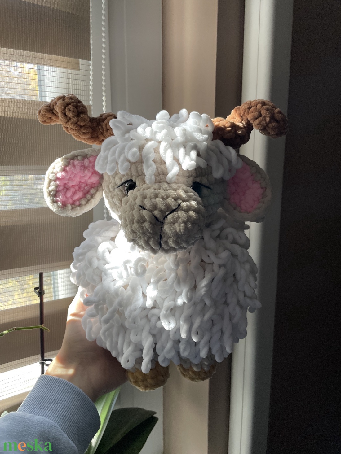 Horgolt plüss bárány - játék & sport - plüssállat & játékfigura - más figura - Meska.hu