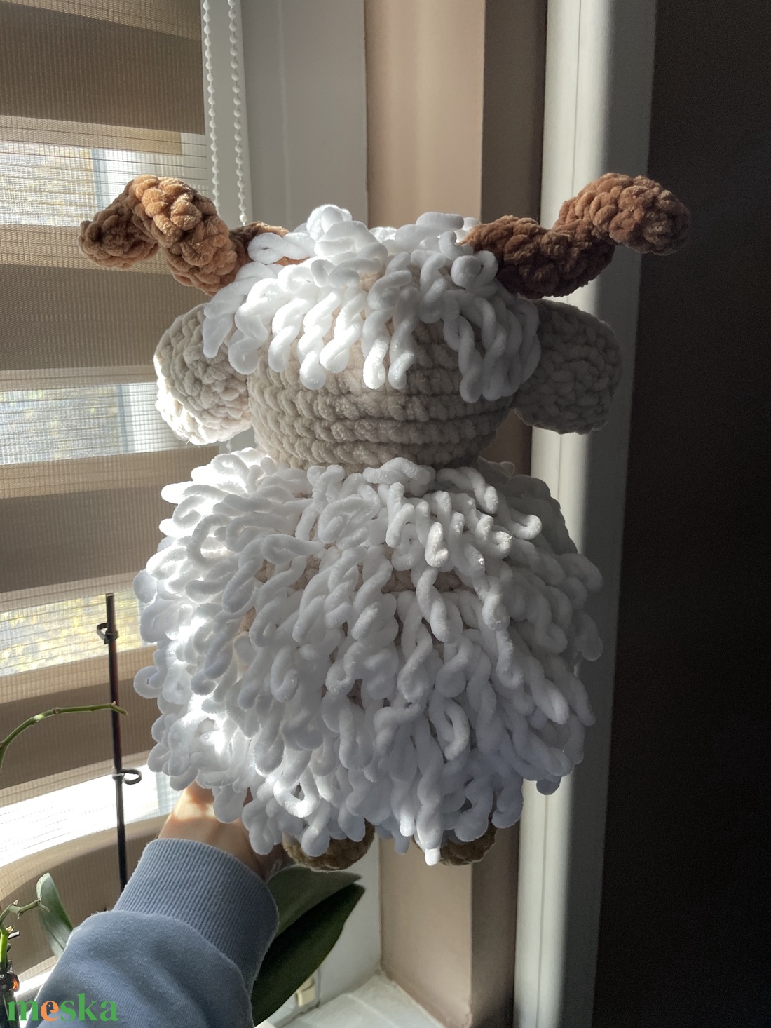 Horgolt plüss bárány - játék & sport - plüssállat & játékfigura - más figura - Meska.hu