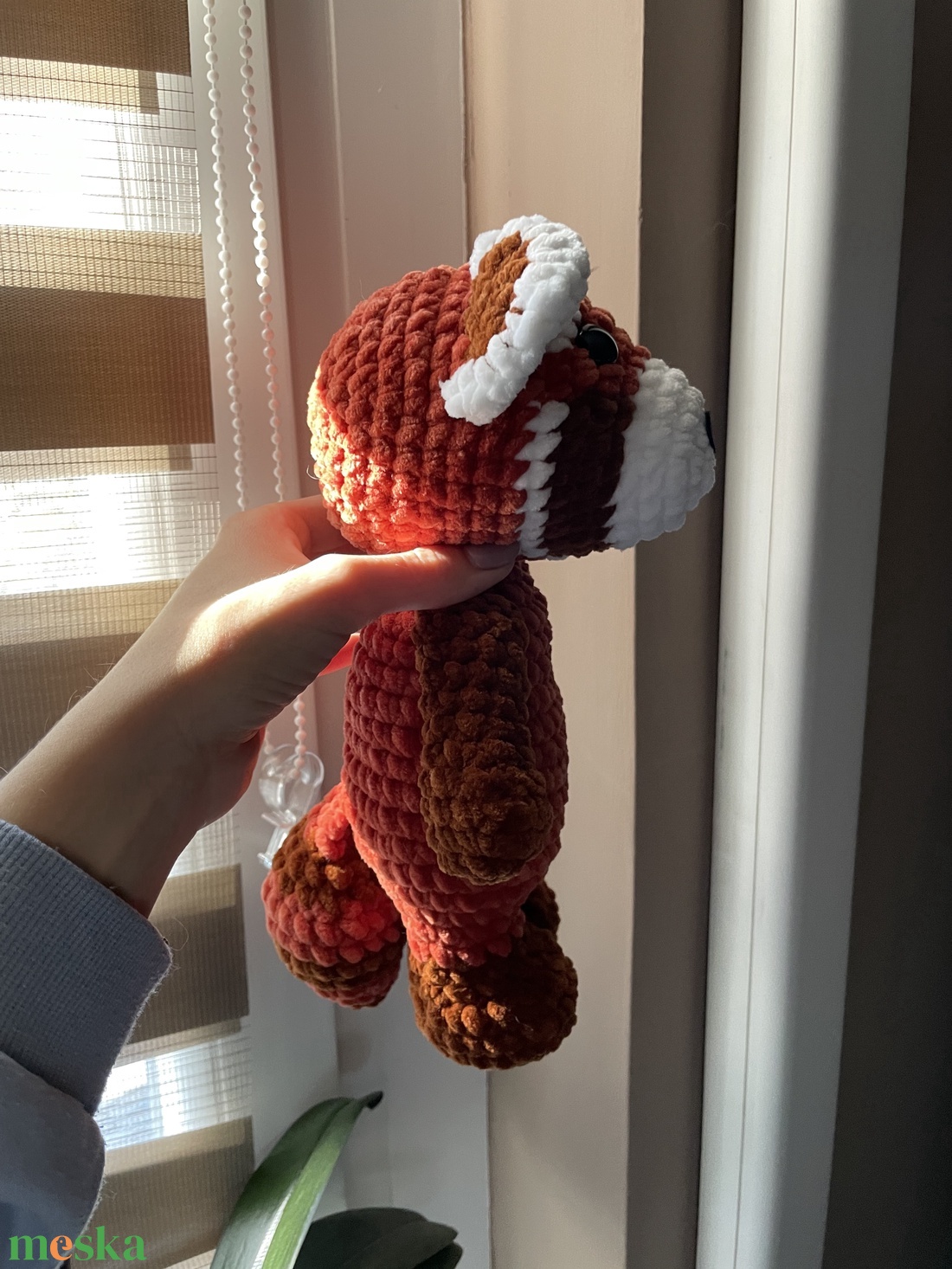 Horgolt plüss vörös panda - játék & sport - plüssállat & játékfigura - más figura - Meska.hu